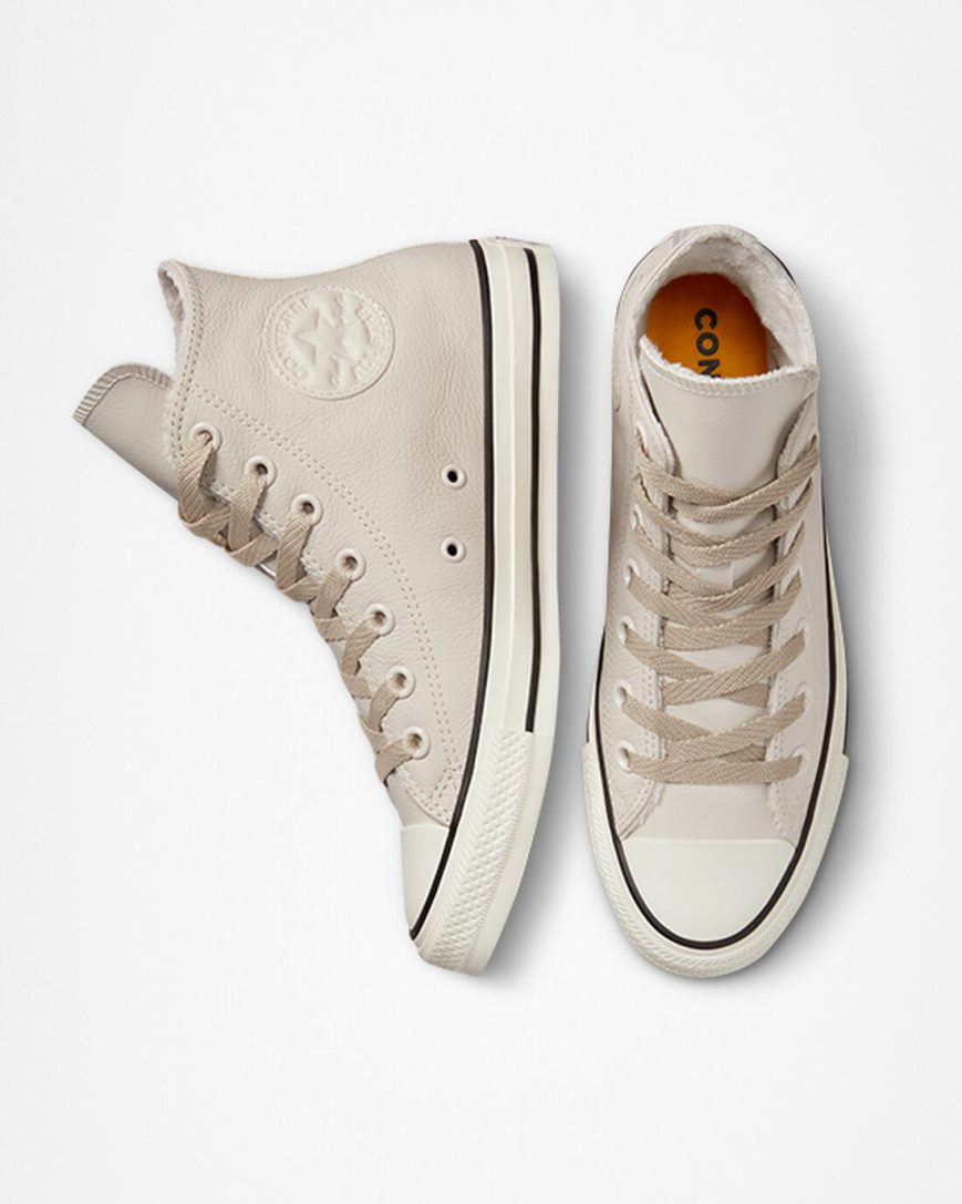 Dámské Boty Vysoké Converse Chuck Taylor All Star Counter Climate Béžový | CZ TRZB50